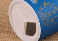 プラスチックふるいのふたのペーパー合成の缶は塩/粉の包装のための管を壁紙を張ります