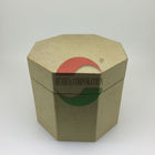 包むカスタマイズされたボール紙の六角形のペーパー缶ギフトのクラフト紙の管