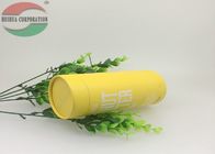 Yellow Cardboard Cylinder Paper Tube Packaging For Honey Bottle Anti-rust