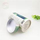 Eco - Friendly Green Tea Cylinder Tube Packaging With Aluminum Foil Liner