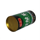 米、茶、乾燥された食糧のための金移動可能な錫のふたが付いている環境の緑のボール紙のペーパー合成の缶