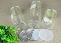標準的な明確なプラスチック シリンダー、環境に優しいアルミニウム容易な開いた瓶