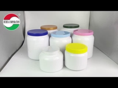 2KG の 牛乳 粉 プラスチック 缶 食品 グレード の PET 貯蔵 器 螺栓 蓋 を 備える