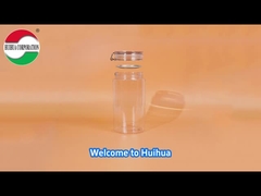 透明なPET缶 密閉されたプラスチック容器