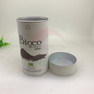 Damp - Proof Paper Tube Tea Packaging Recycled Food Grade Round Coffee Kraft Tube Cylinder Box