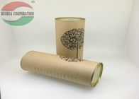 印刷されたロゴ/木のコルクのふたが付いているワイン・ボトルのクラフト紙の管のパッキング