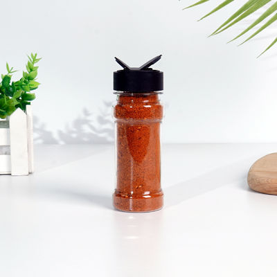 Clear PET Bottle BBQ Condiment Seasoning Plastic Salt Shakers Jar PET Spice Bottles Dry Food