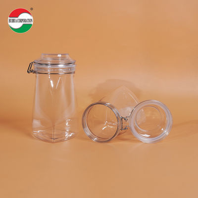 Custom PET Plastic Jar with Seal Ring - 1060ml & 1660ml Food Grade