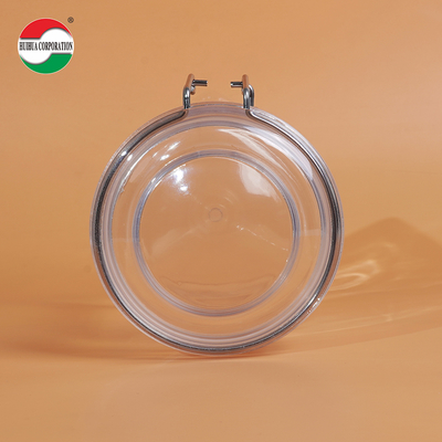1080ML PET Clear PET Plastic Bottle Cylinder Jar Sealed Jars For Food Cover Lid Storage Solution