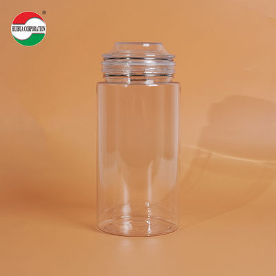 1660ML Transparent PET Bottle Plastic Jars For Food Clear Plastic Cylinder Sealed Jars For Sustainable And Eco-Friendly Packaging