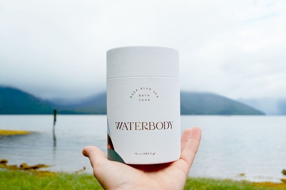 High Grade Customize White Cardboard Paper Tube Packaging Environmental Kraft Paper Box for Bath Soak Perfume Loose Tea Cosmetic