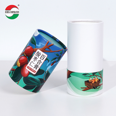 Empty Printed Biodegradable Wholesale Eco Friendly Recycled Round Kraft Cardboard Luxury Cylinder Custom Paper Tube Packaging