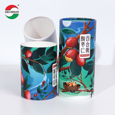 Empty Printed Biodegradable Wholesale Eco Friendly Recycled Round Kraft Cardboard Luxury Cylinder Custom Paper Tube Packaging