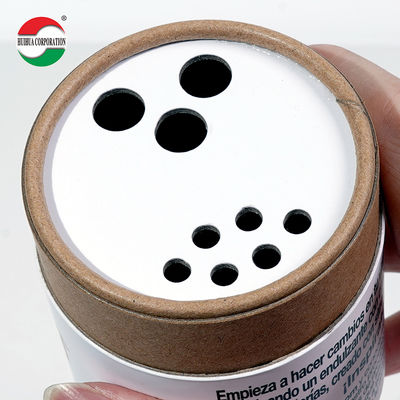 Custom Printed Kraft Paper Tube with Foil Lining for Food Powder