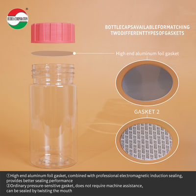 Wholesale Recycled Clear PET Plastic Jar with Screw Lids Cylinder Bottle  for Snack Cookie Candy Nut Storage