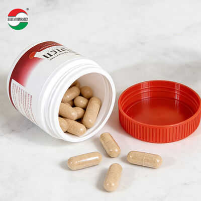 Food Grade HDPE Vitamin Health Product Bottles Colored Capsule Shape Calcium Tablets sealed Bottles