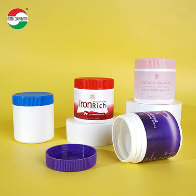 Factory HDPE PET Bottles Flip Wide Mouth Cylinder Plastic for Effervescent Tablets Calcium Tablets Fruit Powder