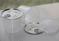 コップの形透明な PP は乾燥された食糧のための容易な開放端のプラスチック管を缶詰にします