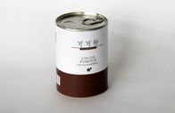粉および乾燥された食糧のための容易な開いたふたによって包む気密のペーパー缶