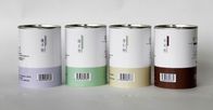 Airtight Paper Cans Packaging with Easy Open Lid for Powder and Dried Food