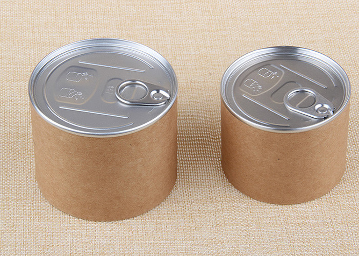 クラフト紙の容易な開いたペーパー合成物はOEMのロゴのペーパー管の包装を缶詰にします