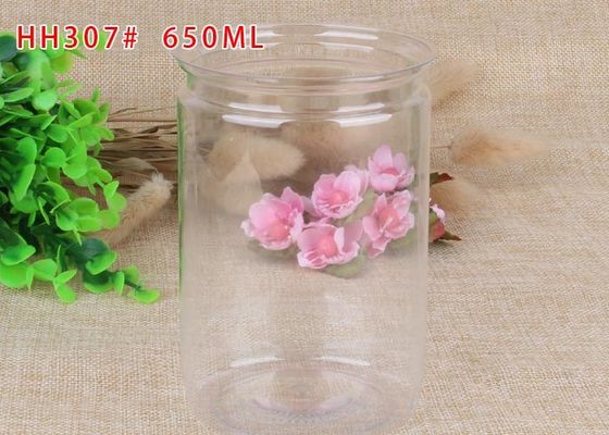 650ml 容易な開放端ペットは透明な乾燥された食糧のための小さなかんのエア証拠できます