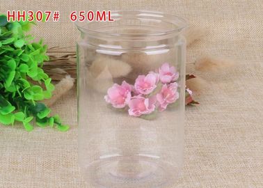 650ml Easy Open End PET Can Canister Air - Proof For Dried Food Transparent