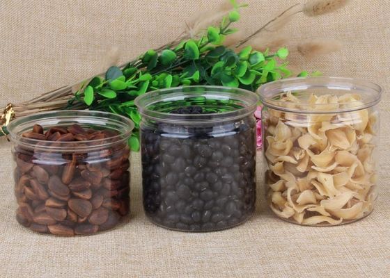 食糧明確なプラスチック包装の管専門の円形ペット キャンデーの小さなかん