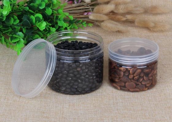 480ml 厚い Transparnt のペット フードのプラスチック包装シリンダーは OEM を缶詰にします