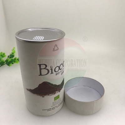 Damp - Proof Paper Tube Tea Packaging Recycled Food Grade Round Coffee Kraft Tube Cylinder Box
