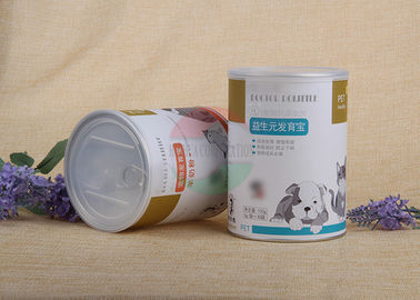 注文の多彩な再生利用できる気密の食糧等級のペーパー合成の缶は小さなかんのパッケージを壁紙を張ります