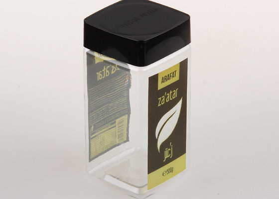 PPは明確なペット瓶880mlの透明な茶/コーヒー貯蔵容器をおおいます