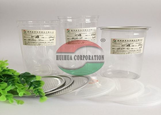 キャンデーの軽食のためのアルミニウムEOEが付いているプラスチック ペット容易な開いたSealable缶