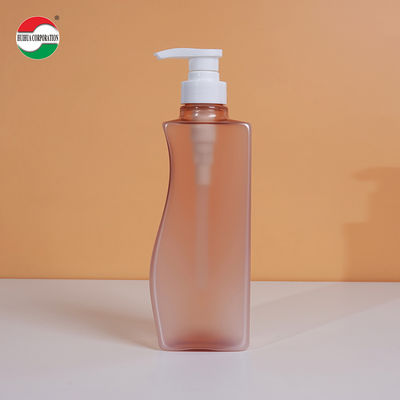 シャンプーシャワージェル用透明PETジャー 500ml ポンププレス蓋付きプラスチックボトル カスタマイズサービス利用可能