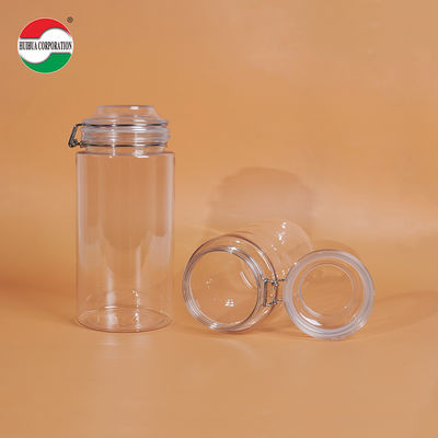 1660ML 透明なPETボトル 食品用プラスチック容器 透明なプラスチックシリンダー密閉容器 持続可能な環境に優しい包装用