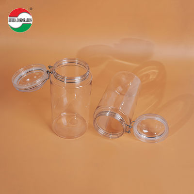 1660ML Transparent PET Bottle Plastic Jars For Food Clear Plastic Cylinder Sealed Jars For Sustainable And Eco-Friendly Packaging