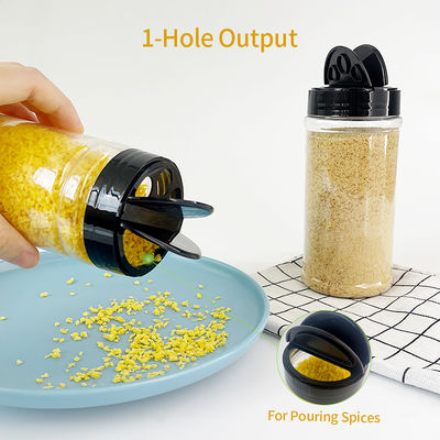 Wholesale Sample Provided Plastic Spice Jars Bottles Containers With Black Lid Perfect for Storing Spice and Powders