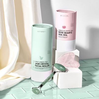 Custom Factory Source Premium Printing Kraft Paper Tube White Cardboard Paper Box for Essential Oil Supplement Hair Clip Capsule