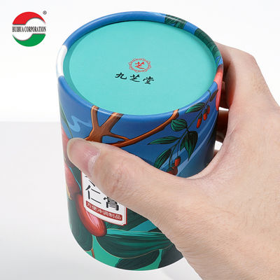 Factory Price Recyclable Food Grade Cylinder White Cardboard Paper Jar Paper Tube Packaging