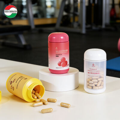 工場直販 薬剤 HDPE プラスティックボトル ビタミンサプリメントの錠剤用 ガスケット付き 空瓶包装