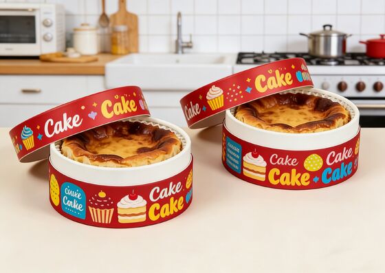 生物分解性食品チューブパッケージング ケーキ デザート チーズケーキ クラフト 高温パン紙缶