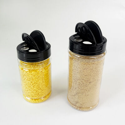 透明プラスチックPET調味料シェイカーの ブラックスクリュートップ キッチンアクセサリー100ml 170ml 250ml 400mlスパイスボトル