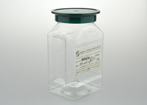 緑のふたの透明ベースの食品等級物質的な小型明確なペットは液体のための 410 の Ml を震動させます