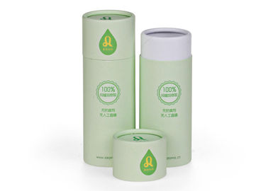 Cap Curving Paper Tube Packaging Eco-fridendly Yellow Print Fpr Herb Tea