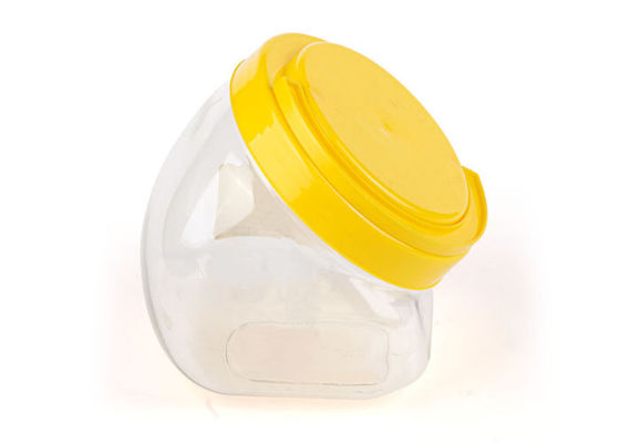 円形の明確なペットは帽子の処理を用いる食品等級の容器を震動させます