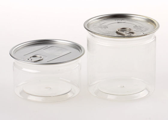 密封の明確なプラスチック シリンダー気密の容易開いたプラスチック ペット プルトップ