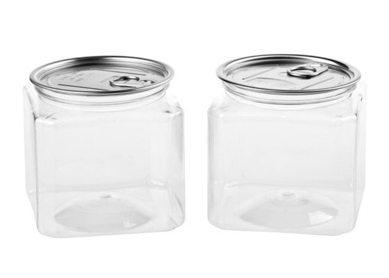 食品等級ペット プラスチック明確なプラスチック シリンダー、アルミニウム容易な開放端の管